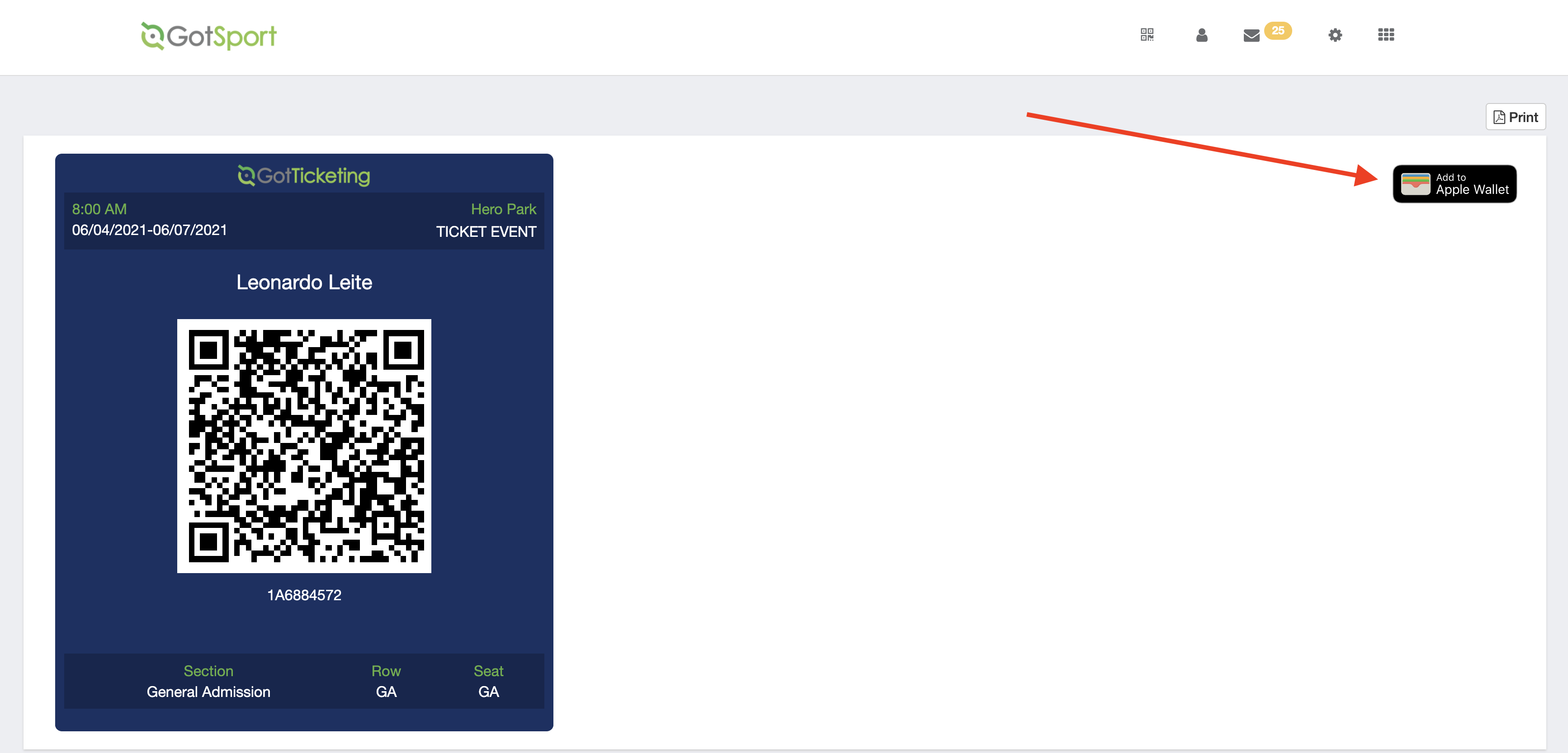 How to add your ticket to apple wallet – GotTicketing